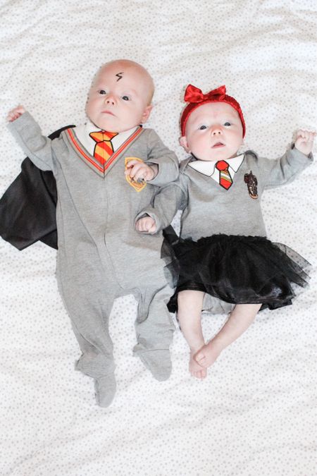 Twin Halloween costumes, baby Halloween costume, Harry Potter costume, Hermione granger costume, twin costumes, twins, twin babies

#LTKbaby #LTKfit #LTKSeasonal