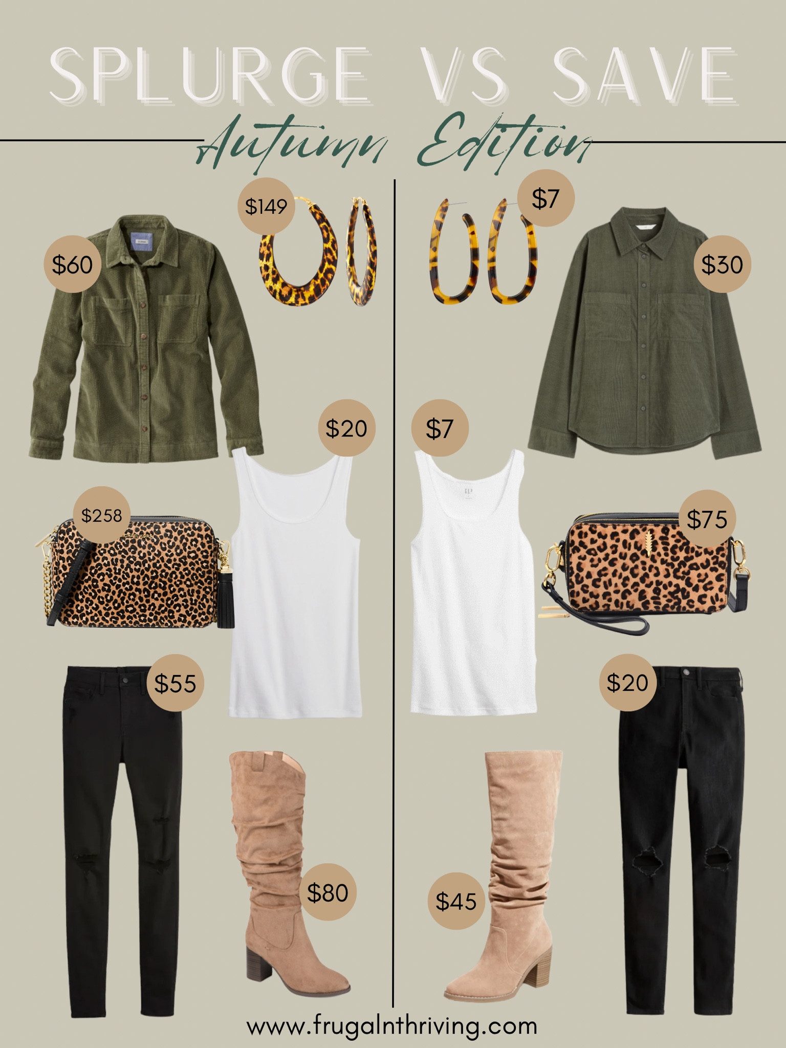 Get trendy this autumn for less with our autumn splurge vs save 🐆

#splurgevssave #falltrends #fallfashion #womensfashion

#LTKSeasonal #LTKstyletip #LTKfindsunder100