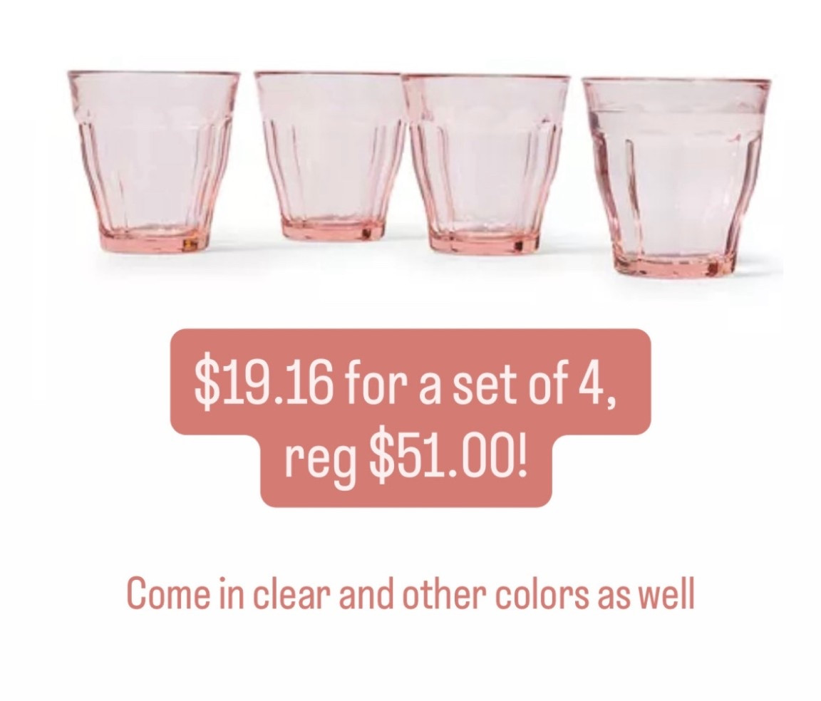 My favorite Picardie glasses now available in colors. On major sale 

#LTKHome #LTKSaleAlert #LTKFindsUnder50