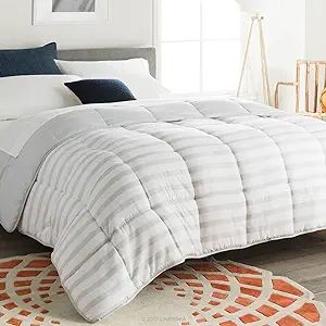 LINENSPA Reversible Down Alternative Comforter and Duvet Insert - All-Season Comforter - Box Stit... | Amazon (US)