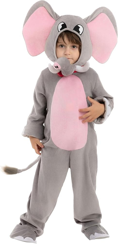 Child Unisex Sweet Elephant costume for Kids Toddler Halloween Dress Up, Animal-themed Party | Amazon (US)