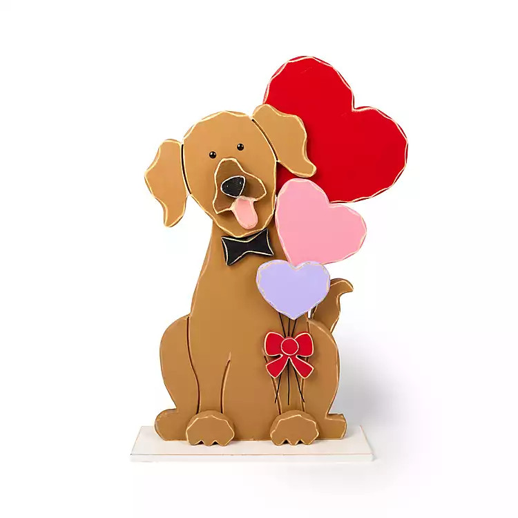 Dog Love Wooden Porch Statue | Kirklands Home | Kirklands
