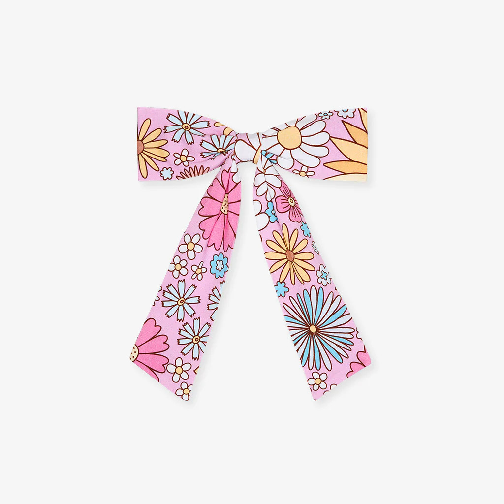 Presley Pink Luxe Bow Hair Clip | Posh Peanut