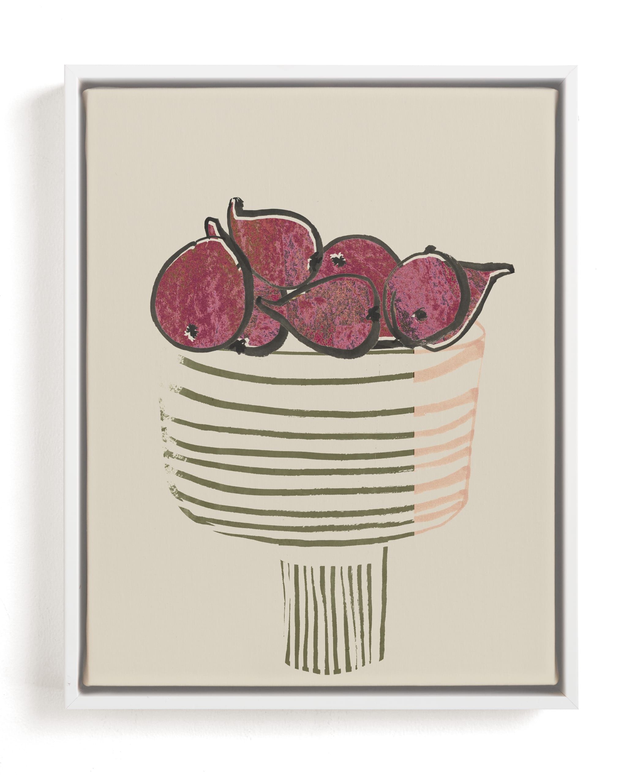 "Bowl of figs" - Mixed Media Limited Edition Art Print by Bethania Lima. | Minted