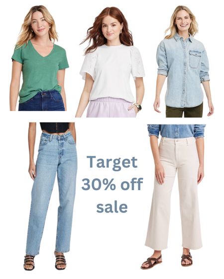 Spring staples in the Target 30% off sale right now!!!
The jeans remind me of my fav Abercrombie jeans 😄

#LTKSeasonal #LTKstyletip #LTKsalealert
