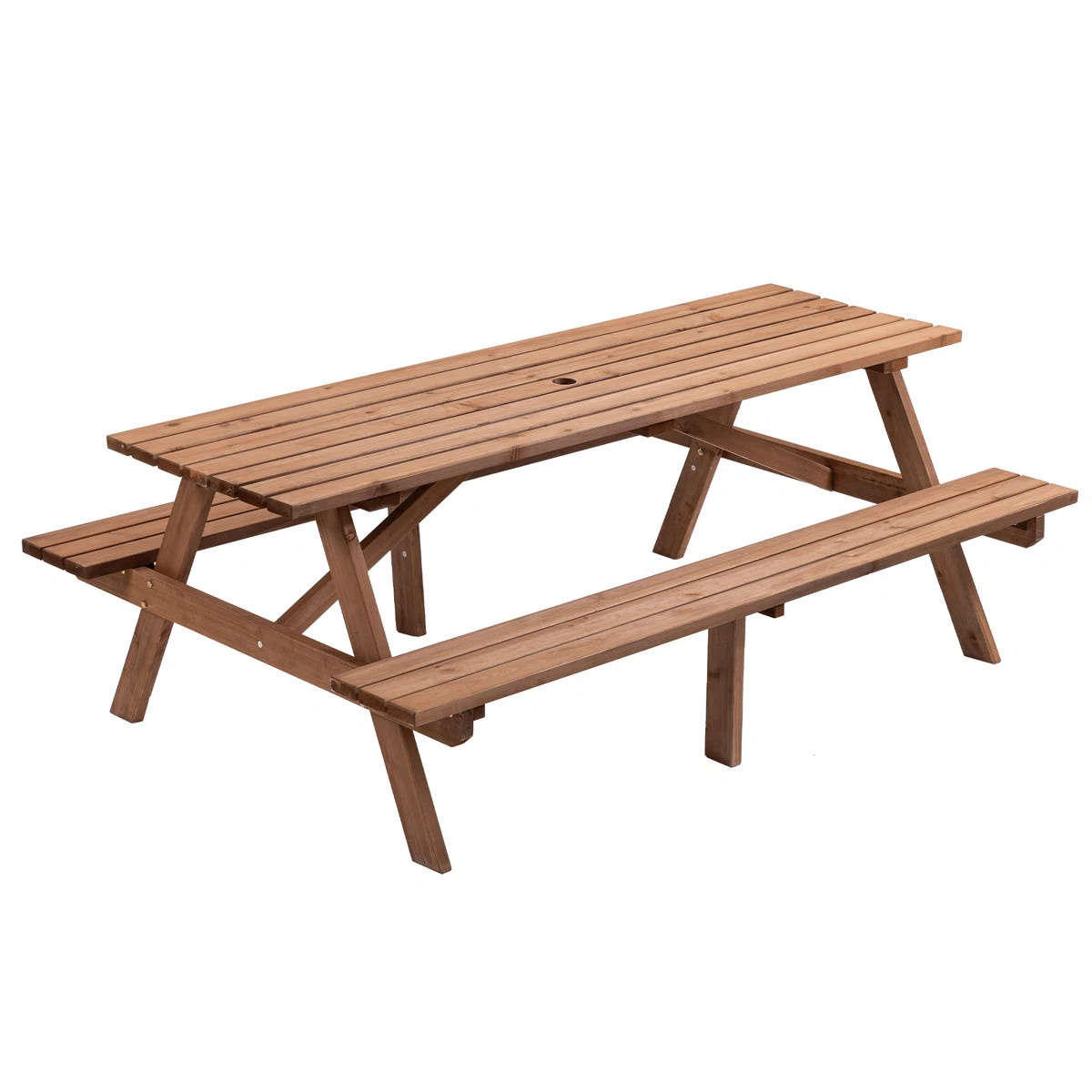Solid Wood Picnic Table | Wayfair North America