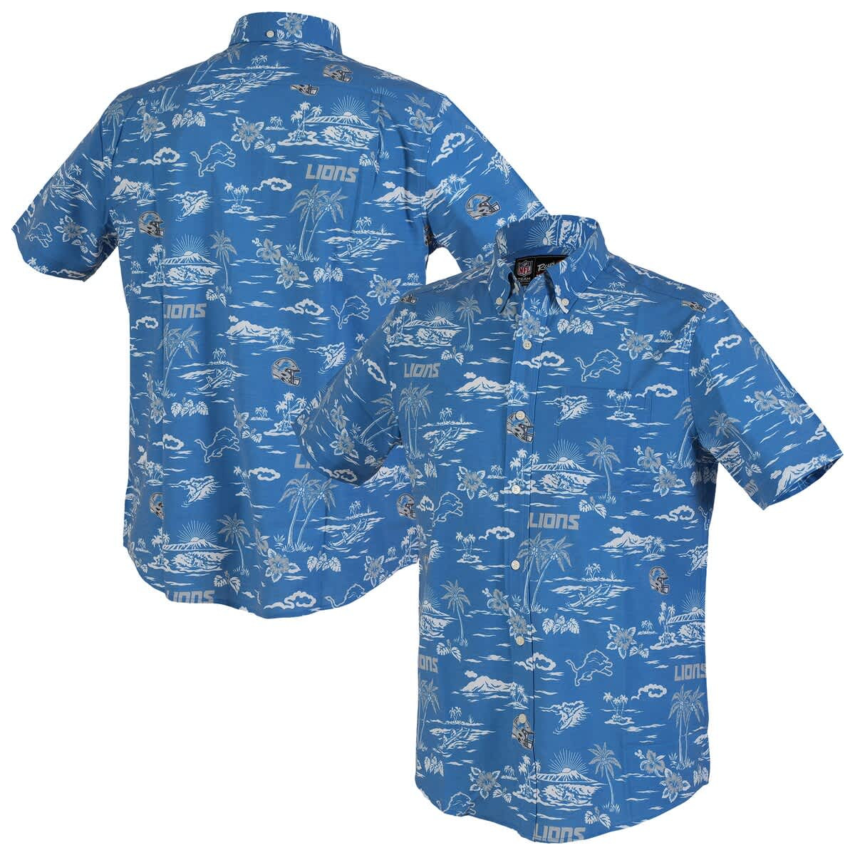 Reyn Spooner Men's Reyn Spooner Blue Detroit Lions Kekai Performance Button-Down Shirt (Men) | No... | Nordstrom