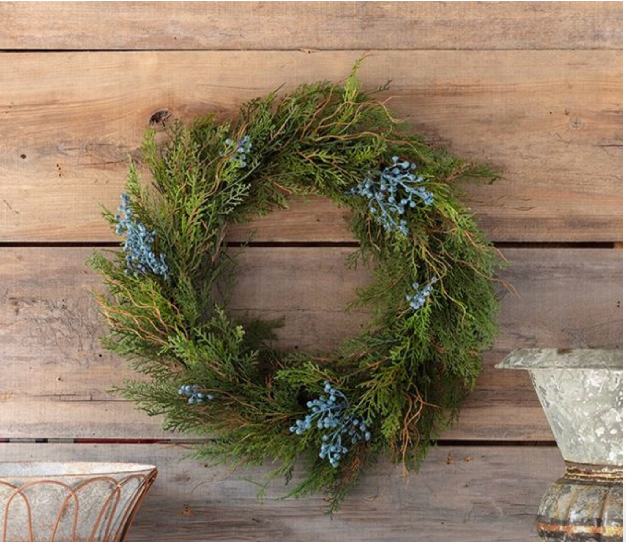 Faux Juniper Wreath w/ Berries 

#LTKHome #LTKHoliday #LTKGiftGuide