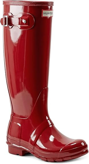 Hunter Women's Original Tall Gloss Rain Boots | Amazon (US)