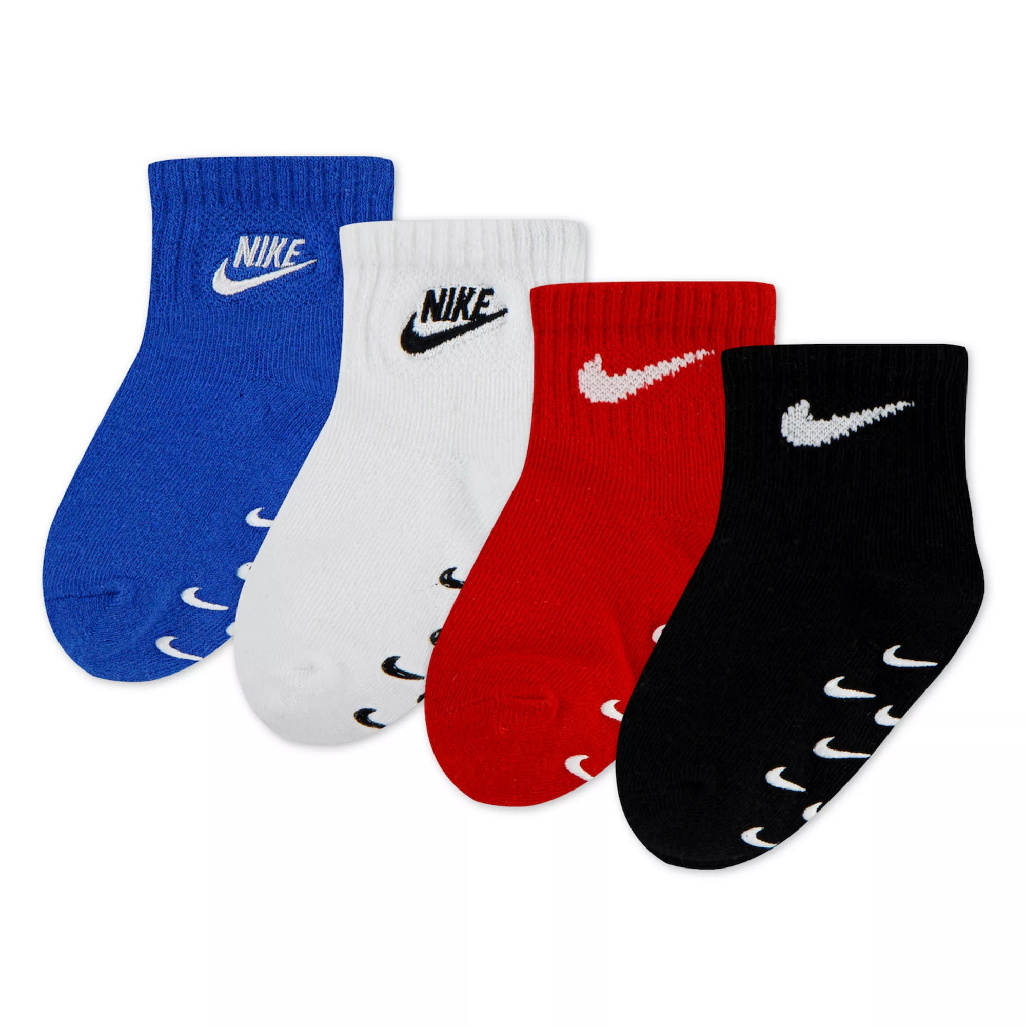 Baby & Toddler Nike 4-Pack Logo Gripper Socks | Kohl's