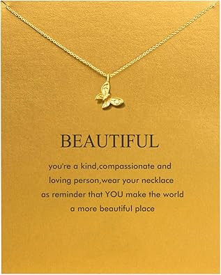 Baydurcan Friendship Anchor Compass Necklace Good Luck Elephant Pendant Chain Necklace with Messa... | Amazon (US)