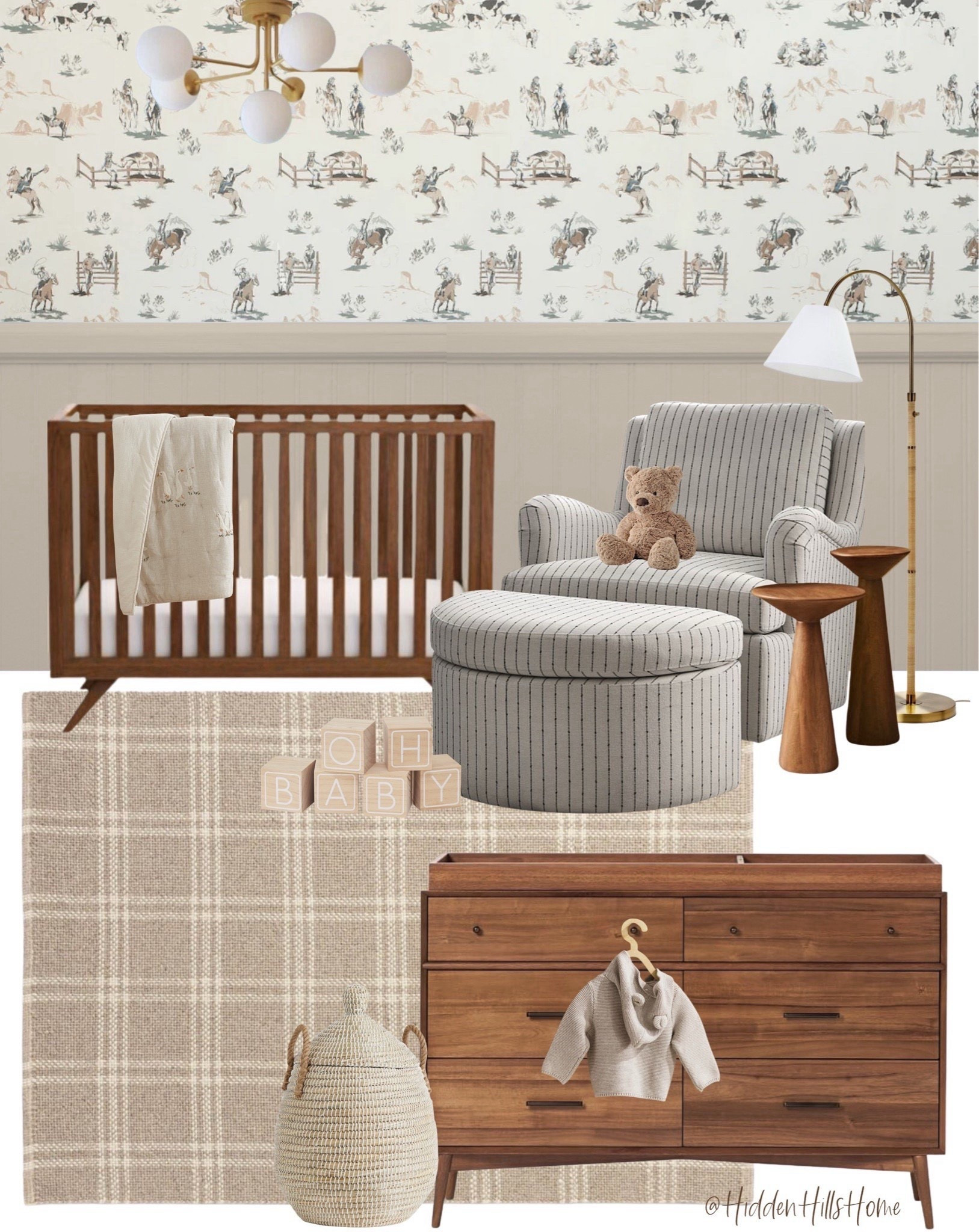 Neutral nursery mood board, mid century modern nursery, baby design ideas, crib, glider #nursery 



#LTKHome #LTKBaby #LTKSaleAlert
