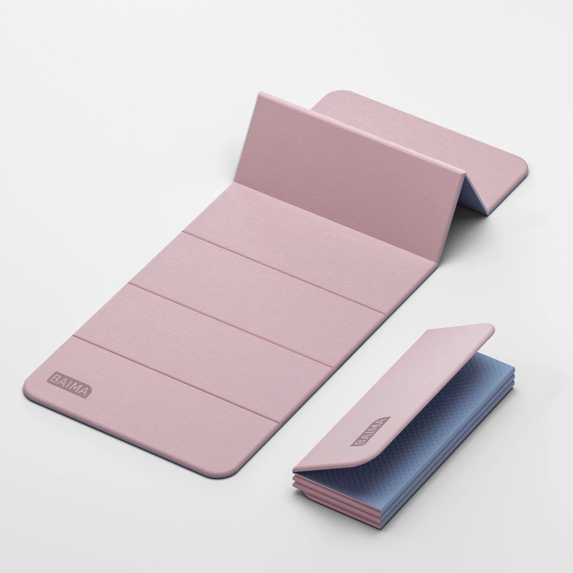 BAIMA Travel Yoga Mat 8 mm Thick, Multicolor Workout Mats for Home Gym,Portable for Camping or Tr... | Walmart (US)