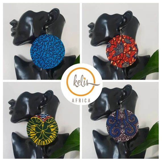 Price Slash!!SALE!!!/Ankara Earrings / African Print Earrings /Handmade Earrings / African earrin... | Etsy (US)