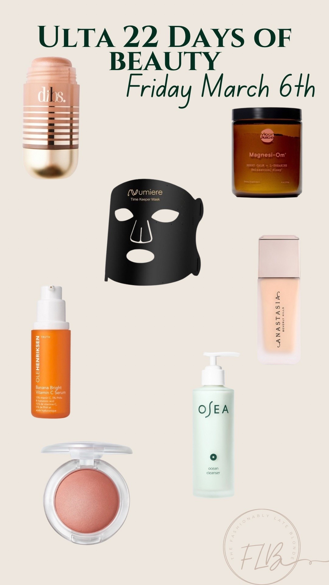 Ulta 21 days of beauty deals. Friday March 6th

Beauty, skincare, makeup, red light mask

#LTKselfcare #LTKSaleAlert #LTKBeauty