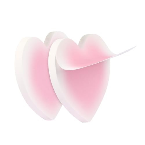Heart Shaped Sticky Notes, Colored Gradual Pastel Kraft Paper Sticky Notes Pink Love Self-Adhesiv... | Amazon (US)