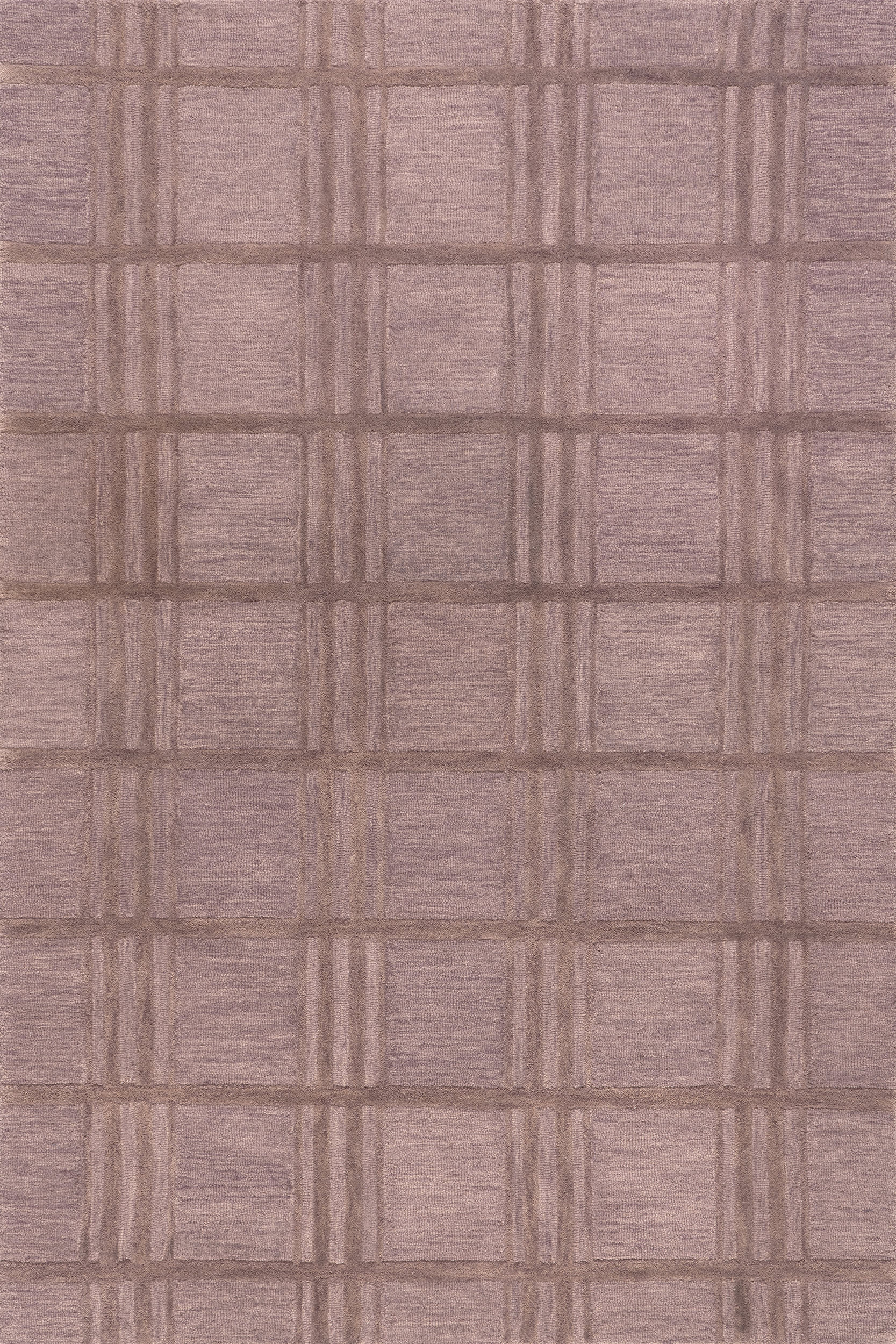 Mallory Checked Wool | Mauve 8' 6"" x 11' 6"" rug | Rugs USA