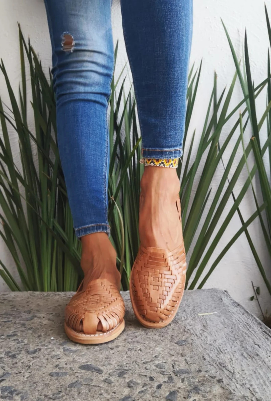 Huarache Sandal All Sizes Boho Hippie Vintage Mexican Style Colorful Leather Mexican Huaraches - ... | Etsy (US)