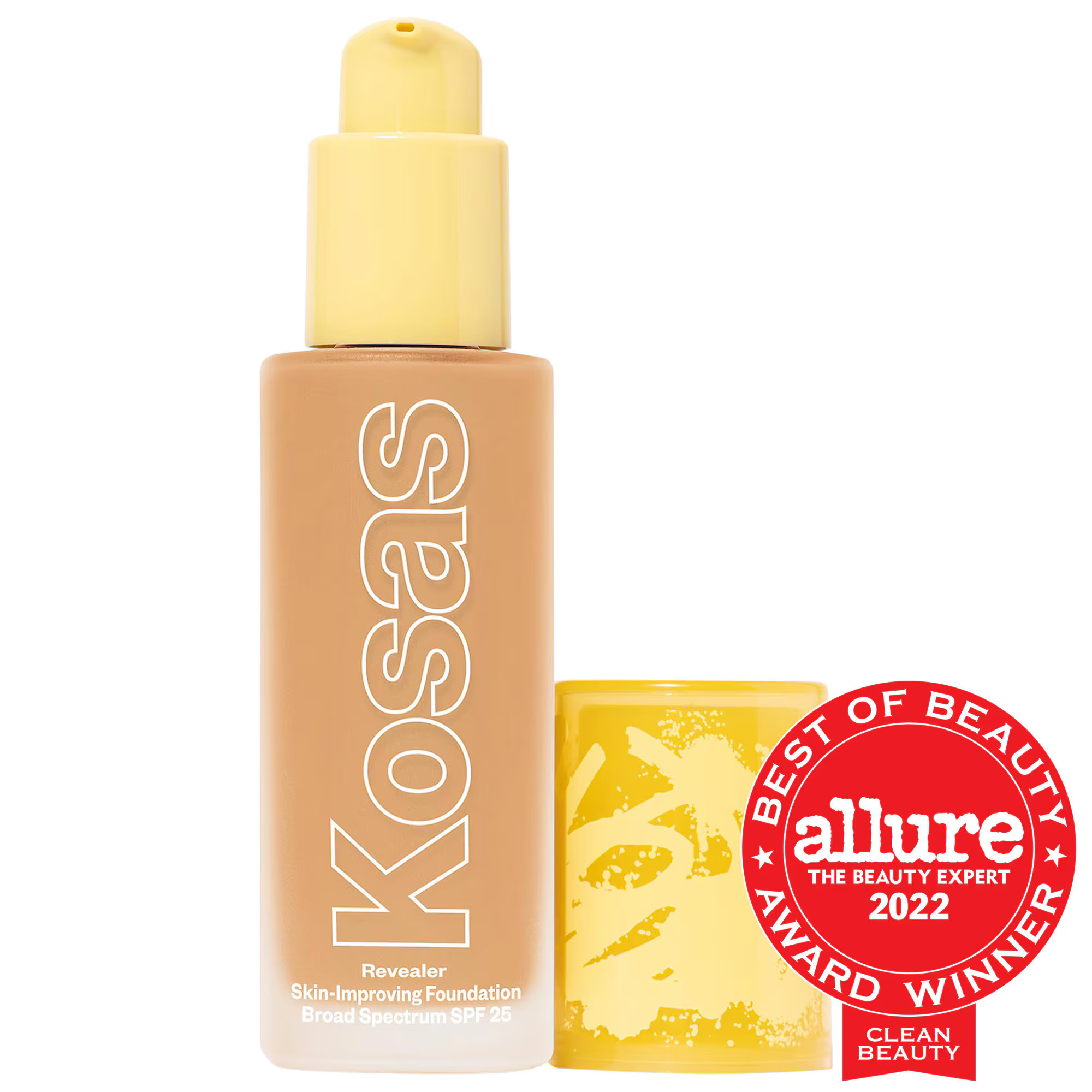 Kosas Revealer Skin-Improving Foundation SPF 25 with Hyaluronic Acid and Niacinamide Medium Neutral Warm 230 1 oz / 30 mL | Sephora (US)
