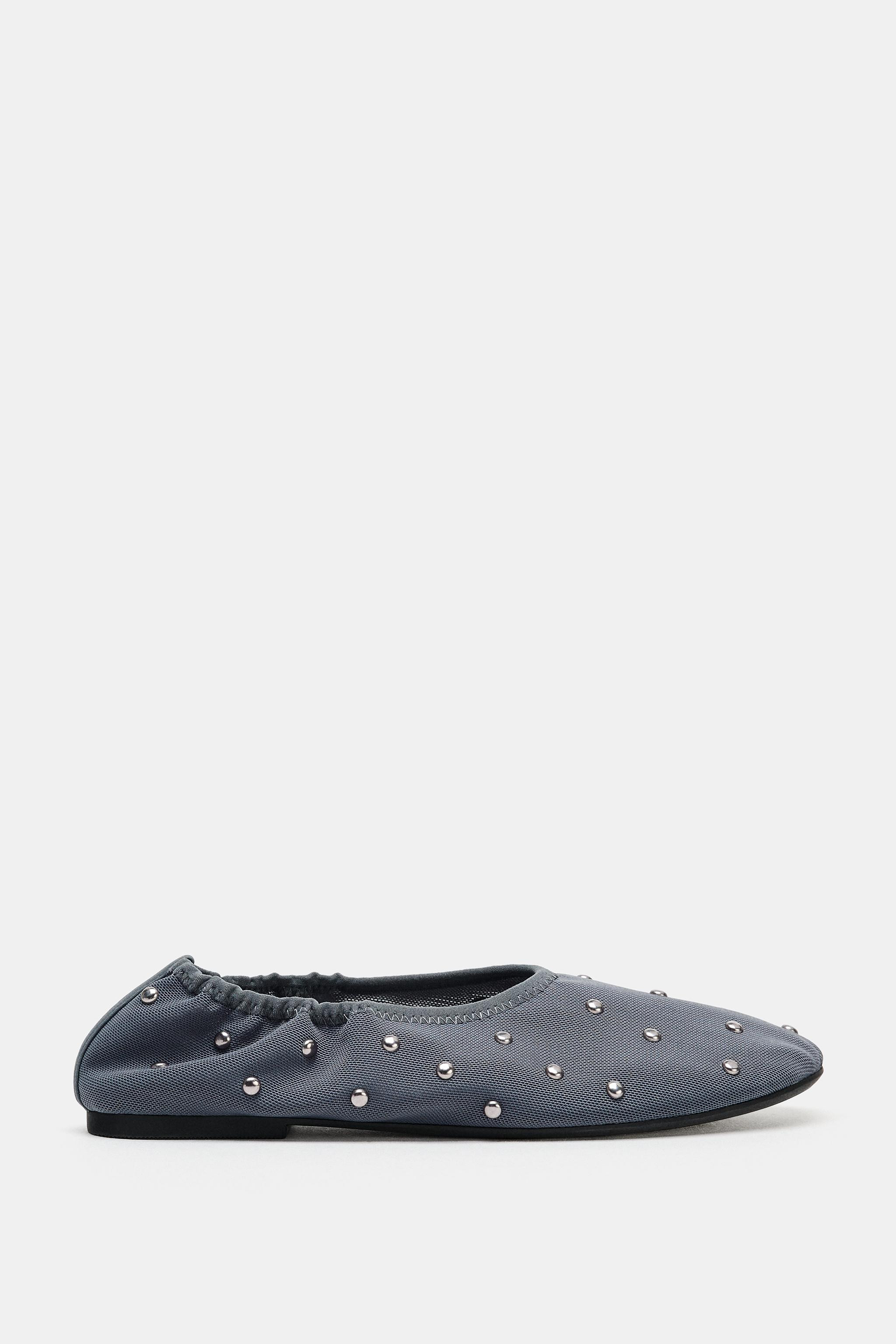 STUDDED BALLET FLATS | Zara UK
