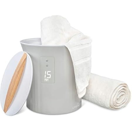 COMFIER Towel Warmer Bucket, Large Towel Warmers for Bathroom,Spa Hot Towel Warmer Bin,Hot Towels in | Amazon (US)