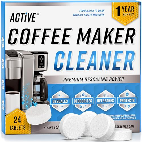 Coffee Machine Cleaner Descaler Tablets - 24 Count, Compatible With Nespresso, Keurig, Ninja, Delonghi, Miele, Coffee Maker Pot Descaling & Cleaning Tabs, Descale Drip Coffe And Espresso Machines | Amazon (US)