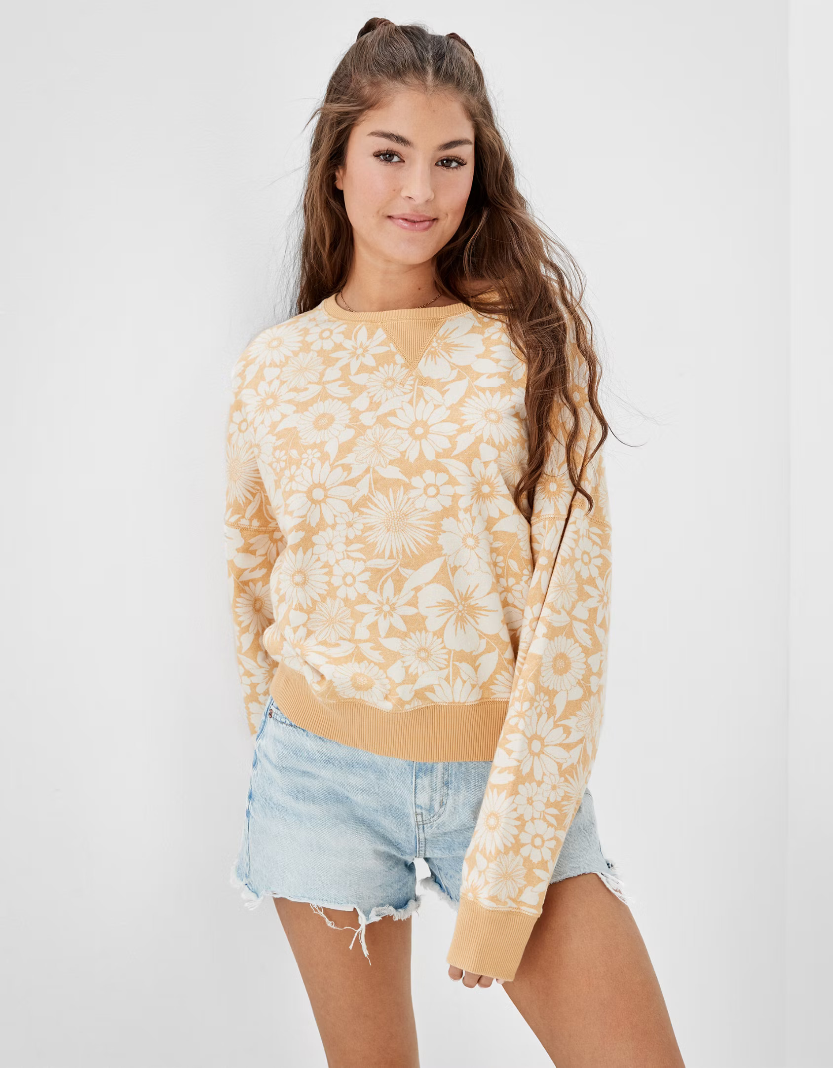 AE Bonfire Fleece Sweatshirt | American Eagle Outfitters (US & CA)