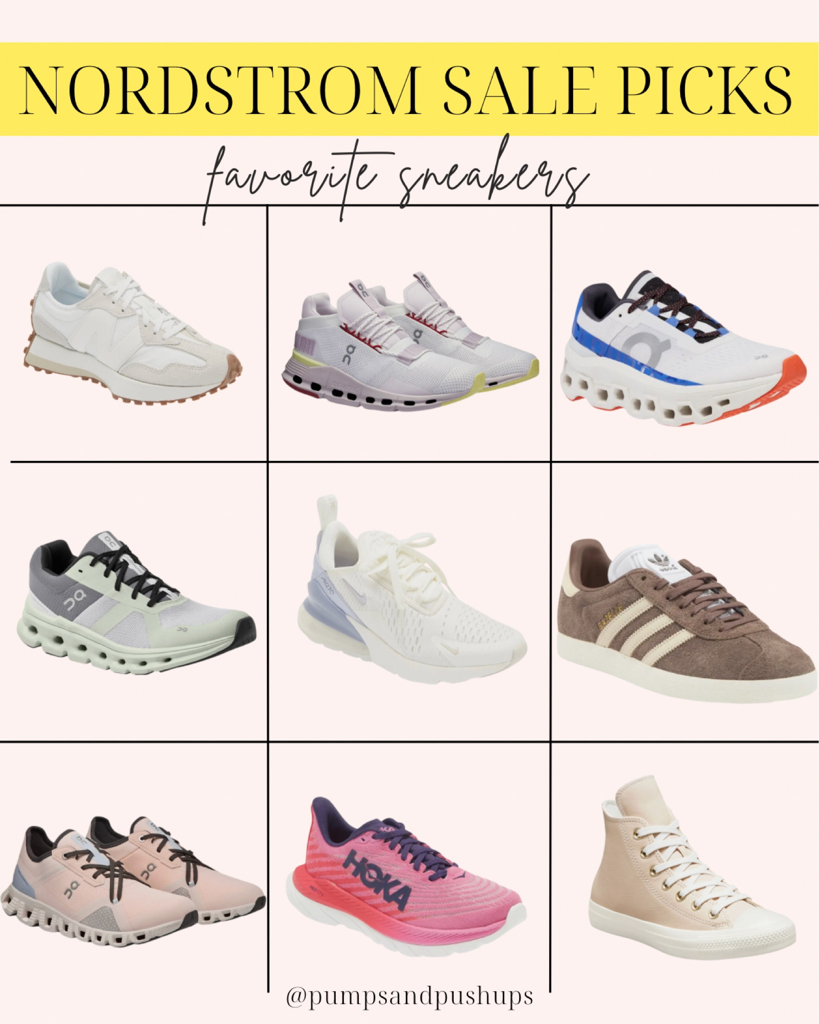 Sneakers (and shoes in general) are my favorite things to buy from the Nordstrom Anniversary sale. Great prices on popular and so comfortable ON and HOKA sneakers. 

#LTKxNSale #LTKActive