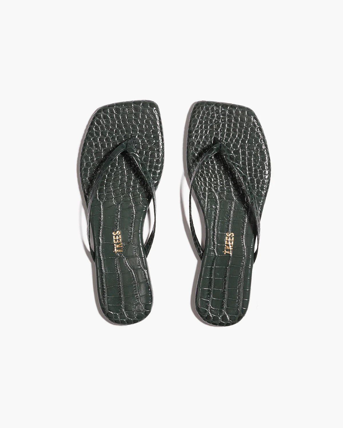 Square Toe Lily Croc - Emerald - Emerald / 9 | TKEES