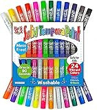 The Pencil Grip Kwik Stix Solid Tempera Paint Pens, Assorted Vibrant Colors, Classic, Metallic & ... | Amazon (US)