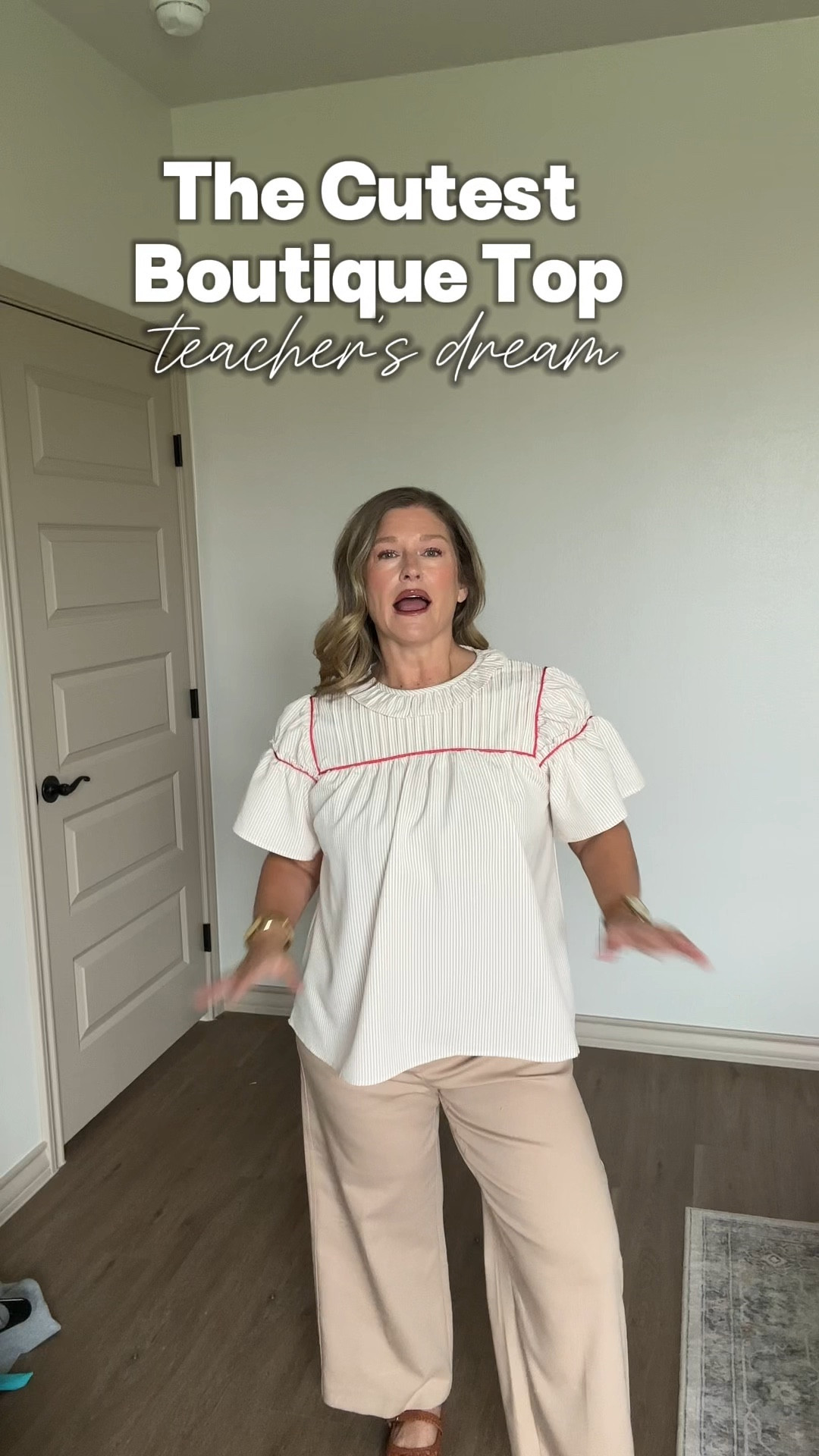 The cutest boutique style teacher top! 

#LTKWorkwear #LTKStyleTip #LTKFindsUnder50