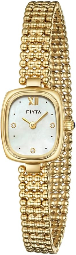 Small Gold Watch Series Women's Watch, Rectangular Case, Adjustable Stainless Steel Bracelet, Wra... | Amazon (US)