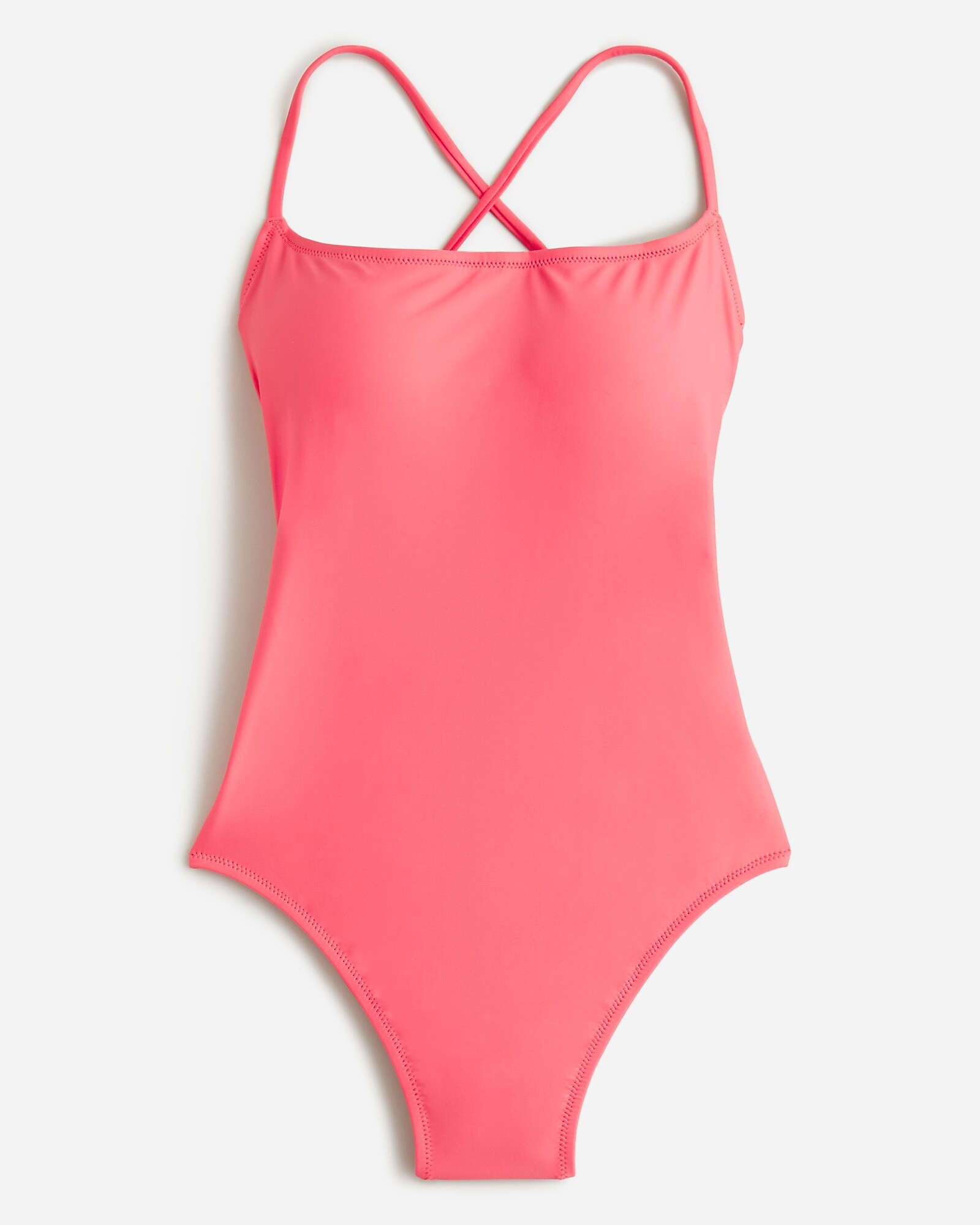 Strappy squareneck one-piece swimsuit | J. Crew US