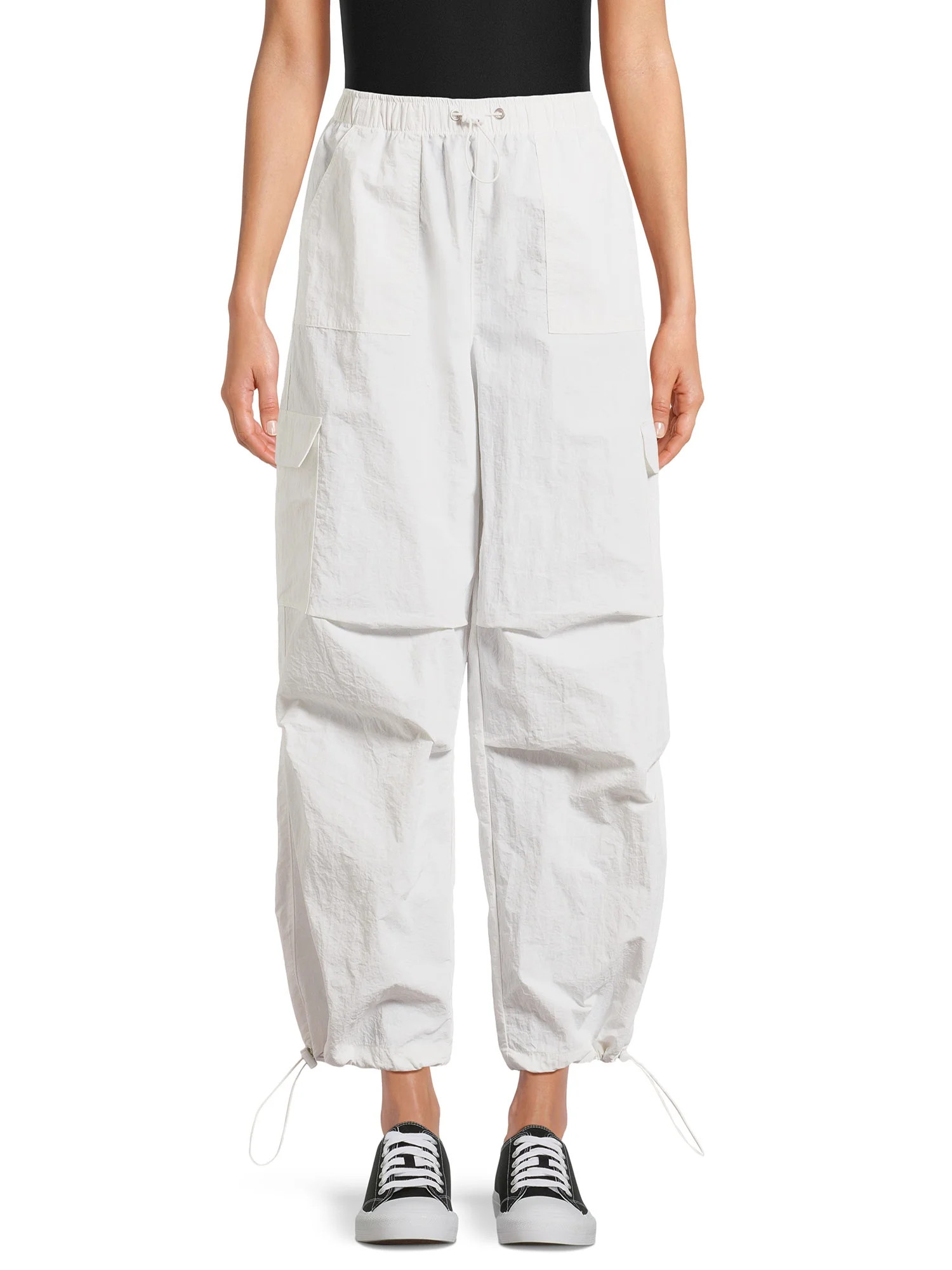 No Boundaries Juniors’ Parachute Pants, Sizes XS-XXXL, 29.5" Inseam | Walmart (US)