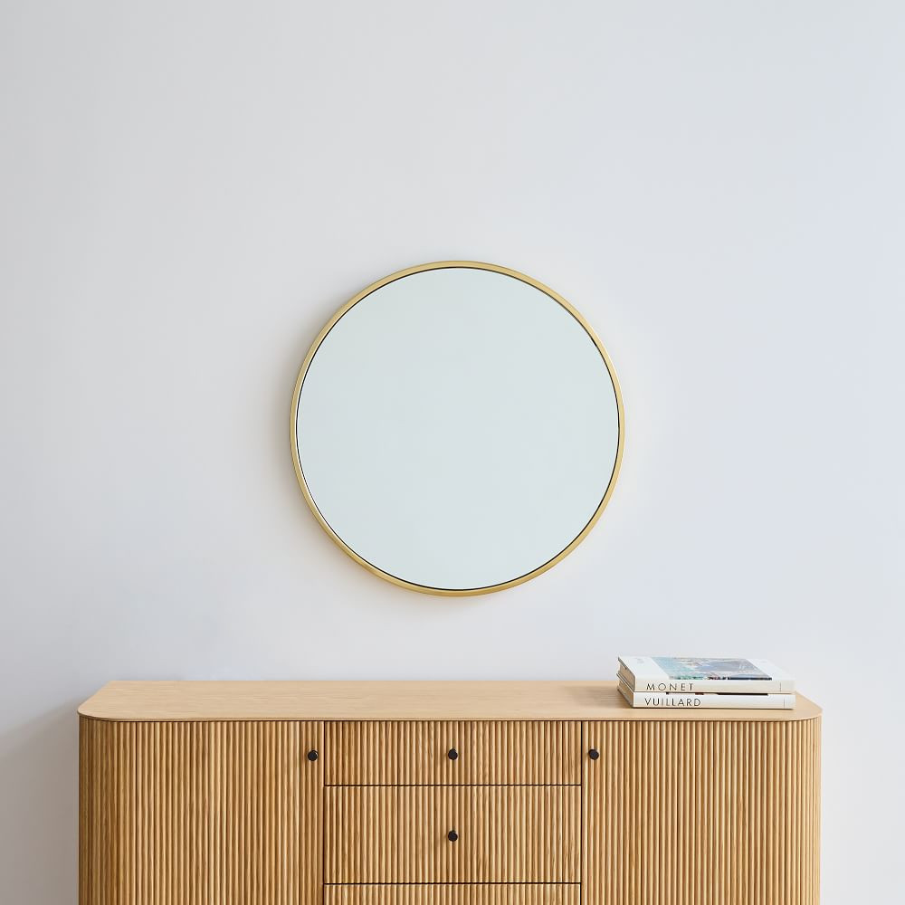 Metal Frame Round Wall Mirror | West Elm (US)