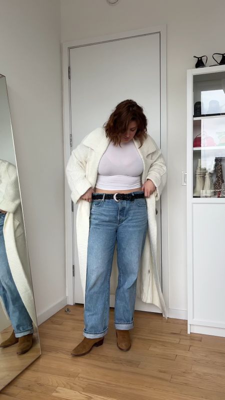 Styling a white tee for Spring day 6!
Elevated casual look with this long cardigan and light denim


Spring fashion, spring outfit, midsize fashion, curvy girl fashion, outfit inspiration, style inspiration

#LTKmidsize #LTKstyletip #LTKSpringSale