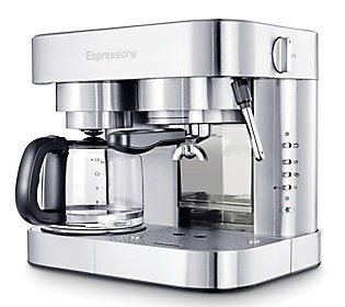 Espressione Combo Espresso Machine & 10-Cup Dri p Coffeemaker | QVC