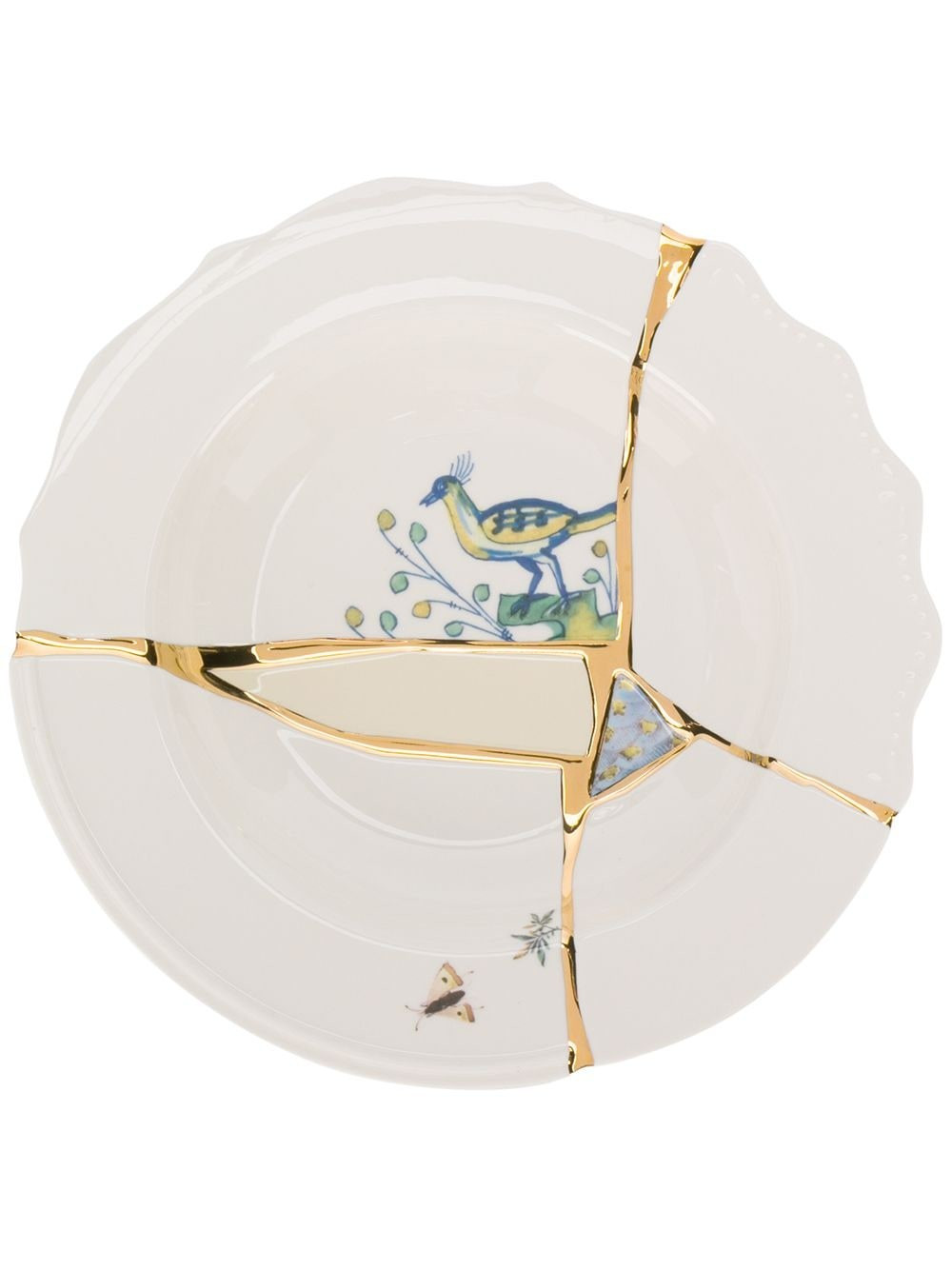 Seletti Kintsugi dessert plate (24cm) - White | Farfetch Global