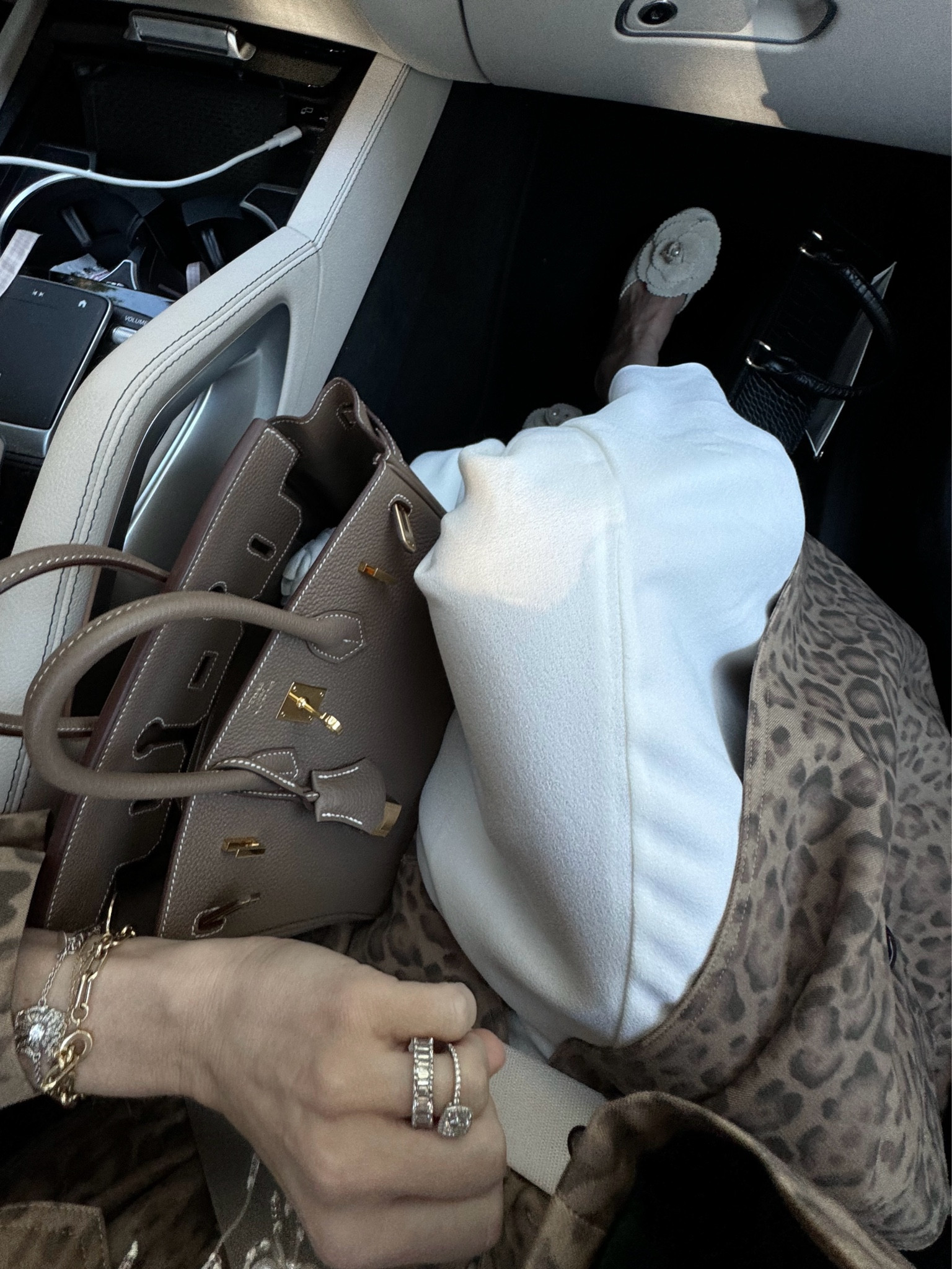 Pretty white dress for the high holidays. 