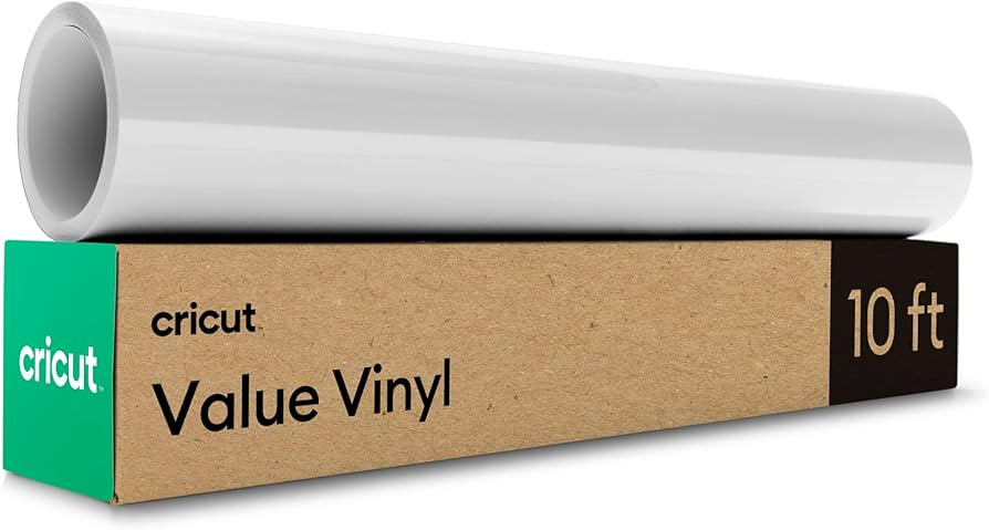 Cricut® Value Permanent Vinyl, White (12 in x 10 ft) | Amazon (US)