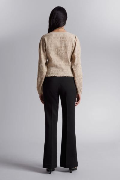 Flared Trousers - Black - Ladies | H&M GB | H&M (UK, MY, IN, SG, PH, TW, HK)