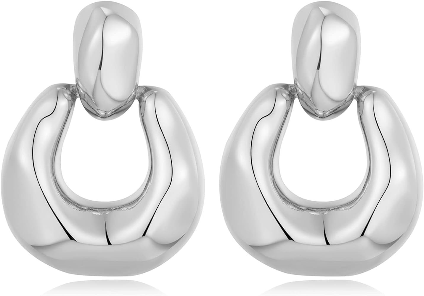 Gold Silver Hoop Dangle Earrings For Women Girls Statement Retro Earrings Multiple Styles Jewelry... | Amazon (US)