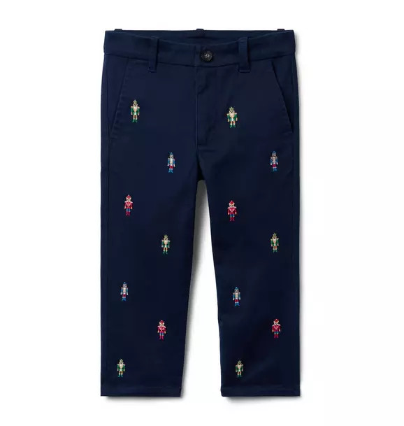 The Embroidered Nutcracker Dog Pant | Janie and Jack
