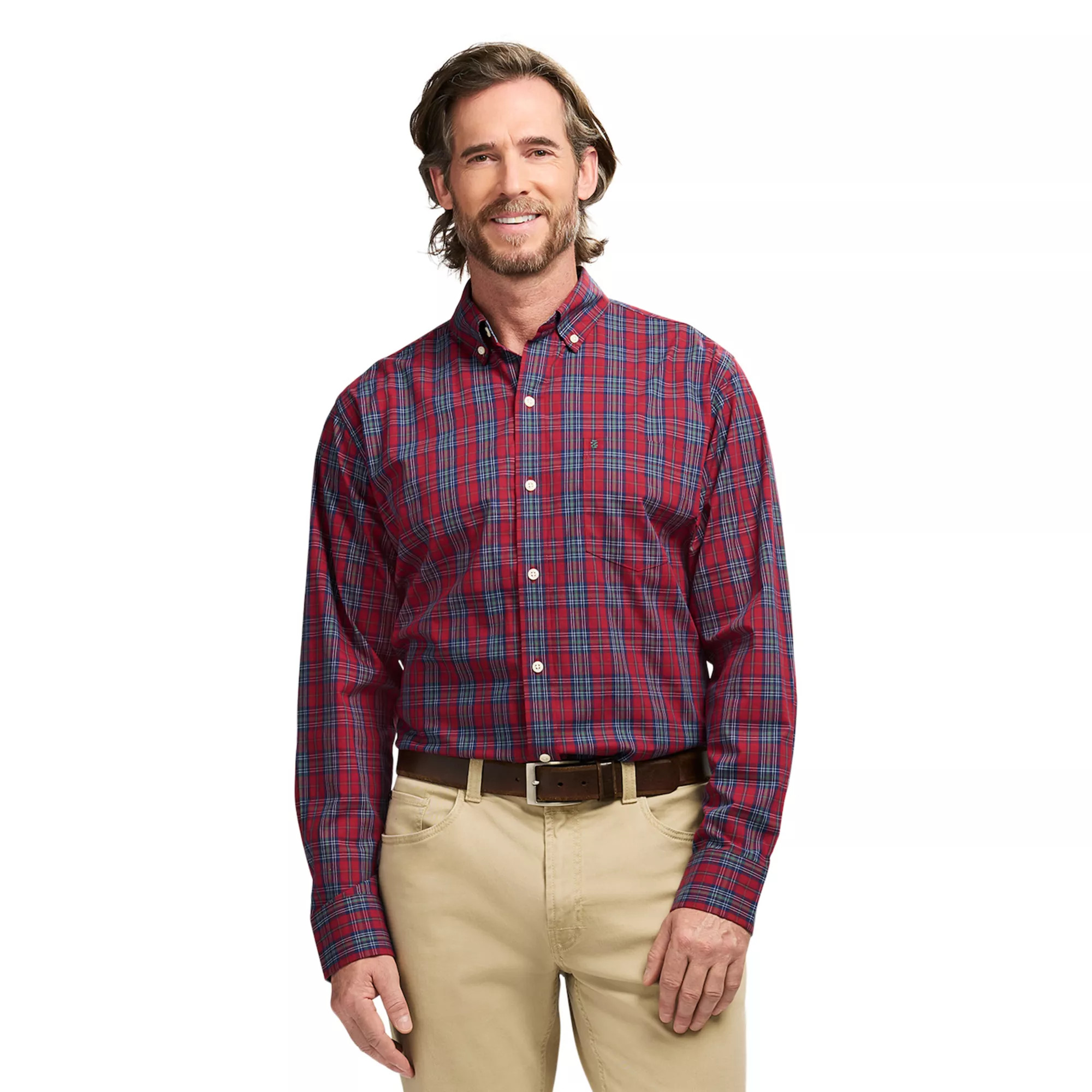 Men's IZOD Holiday Tartans Button-Down Shirt | Kohl's