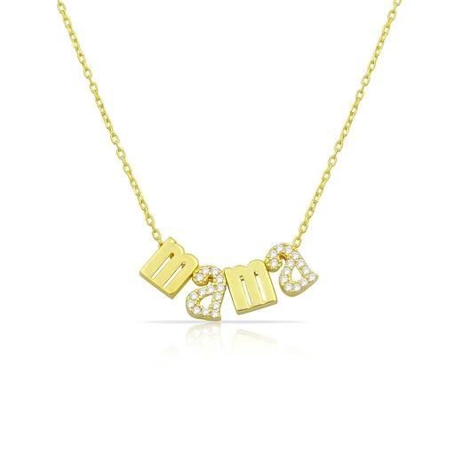 Mama Gold Charm Necklace | The Sis Kiss
