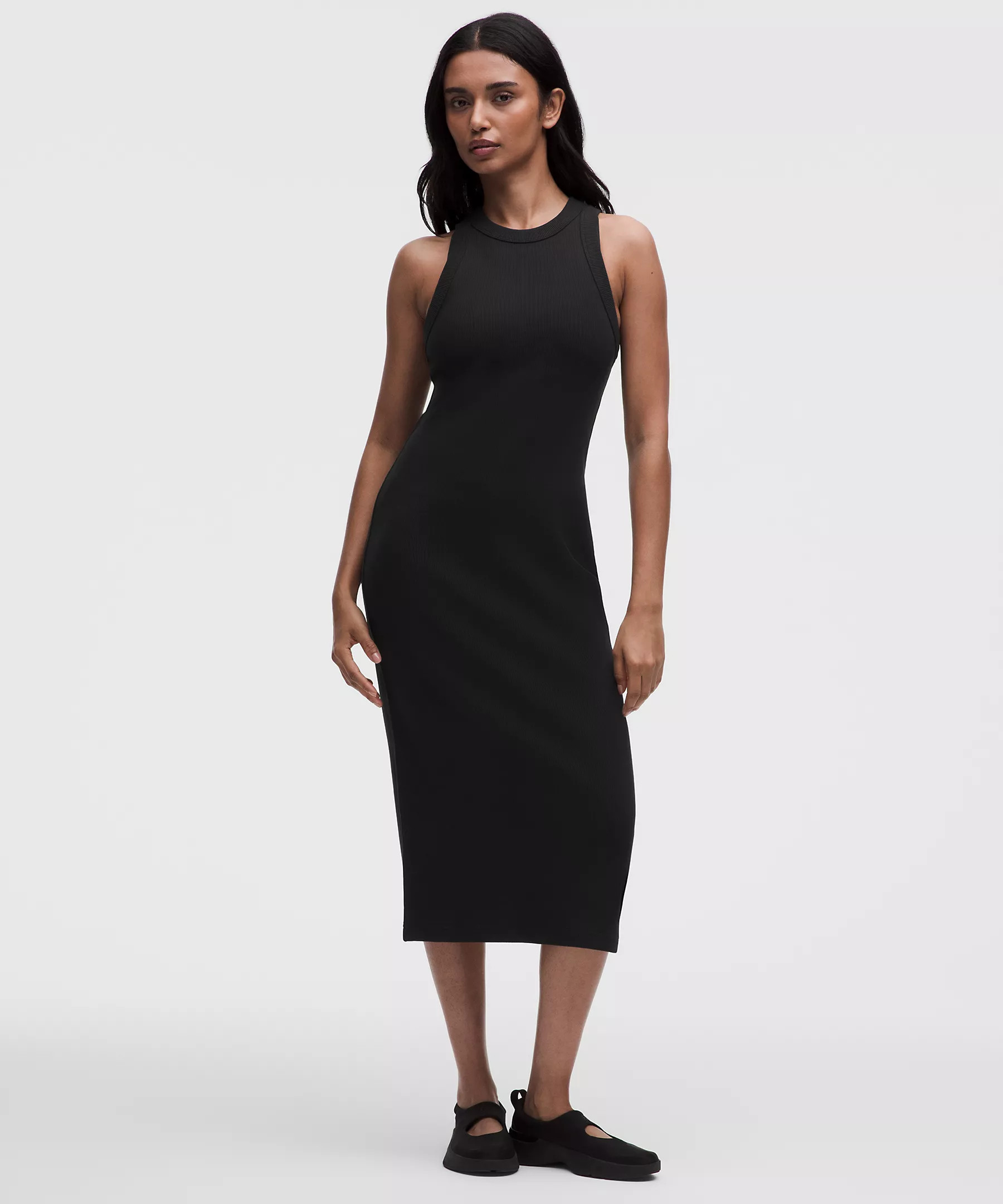 Ribbed Heavyweight Cotton Midi Dress | lululemon (CA)
