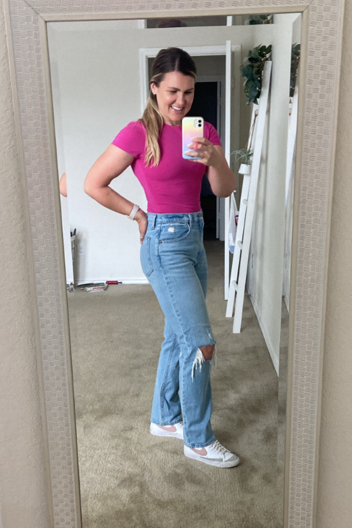 My most fav pair of jeans …on SALE 🤸🏼‍♀️

wearing a 28 regular
bodysuit is medium 

20% off *almost everything at ABERCROMBIE 

#LTKsalealert #LTKFind