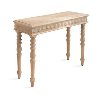 Kate and Laurel Patresa 36 in. Brown Rectangle Solid Wood Console Table 225803 - The Home Depot | The Home Depot