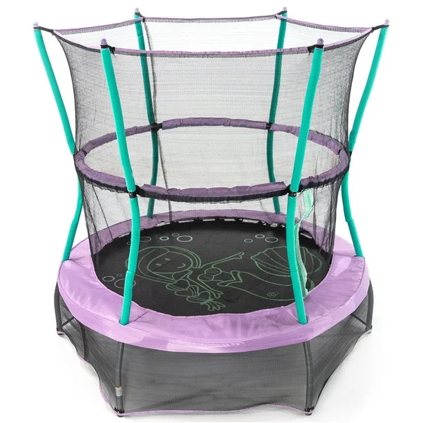 Skywalker Trampolines 55-Inch Bounce-N-Learn Trampoline, with Enclosure and Sound, Magic Mermaid | Walmart (US)