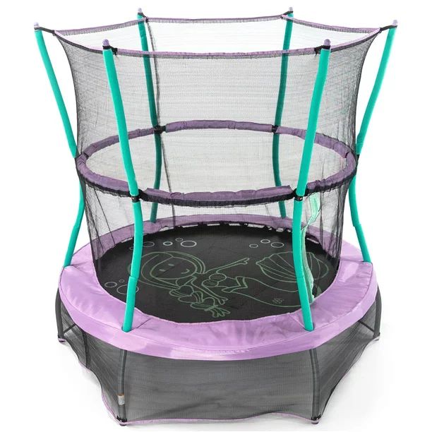 Skywalker Trampolines 55-Inch Bounce-N-Learn Trampoline, with Enclosure and Sound, Magic Mermaid | Walmart (US)